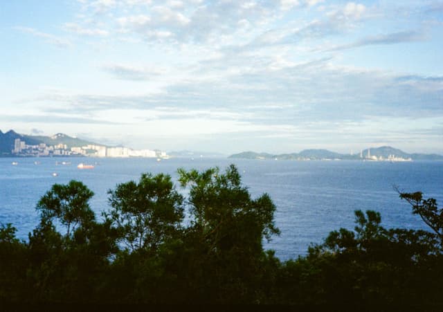 坪洲岛手指山远眺