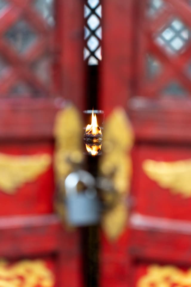 广仁寺万年灯