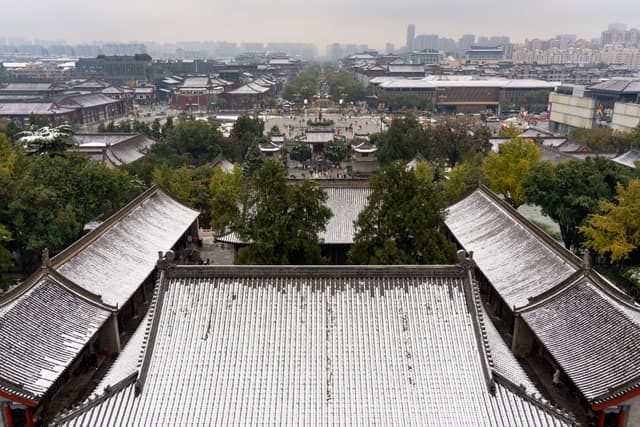雪中长安城